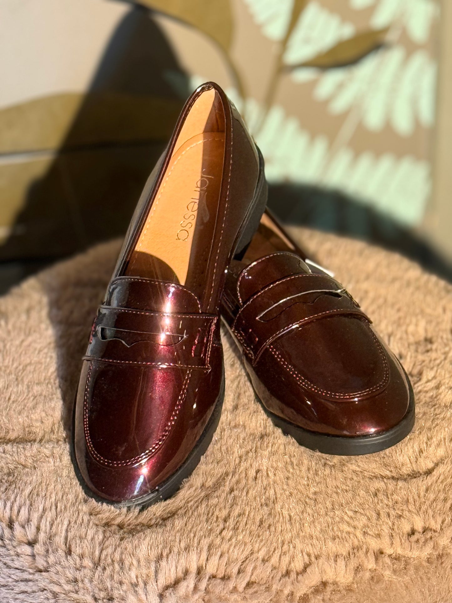 mocassino mod gucci vernice bordeaux