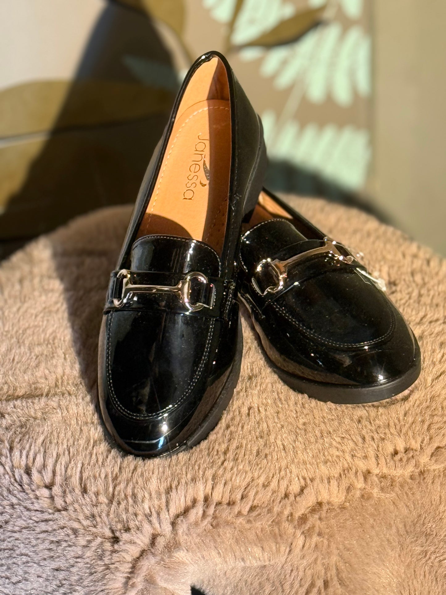 Mocassino mod gucci vernice nero