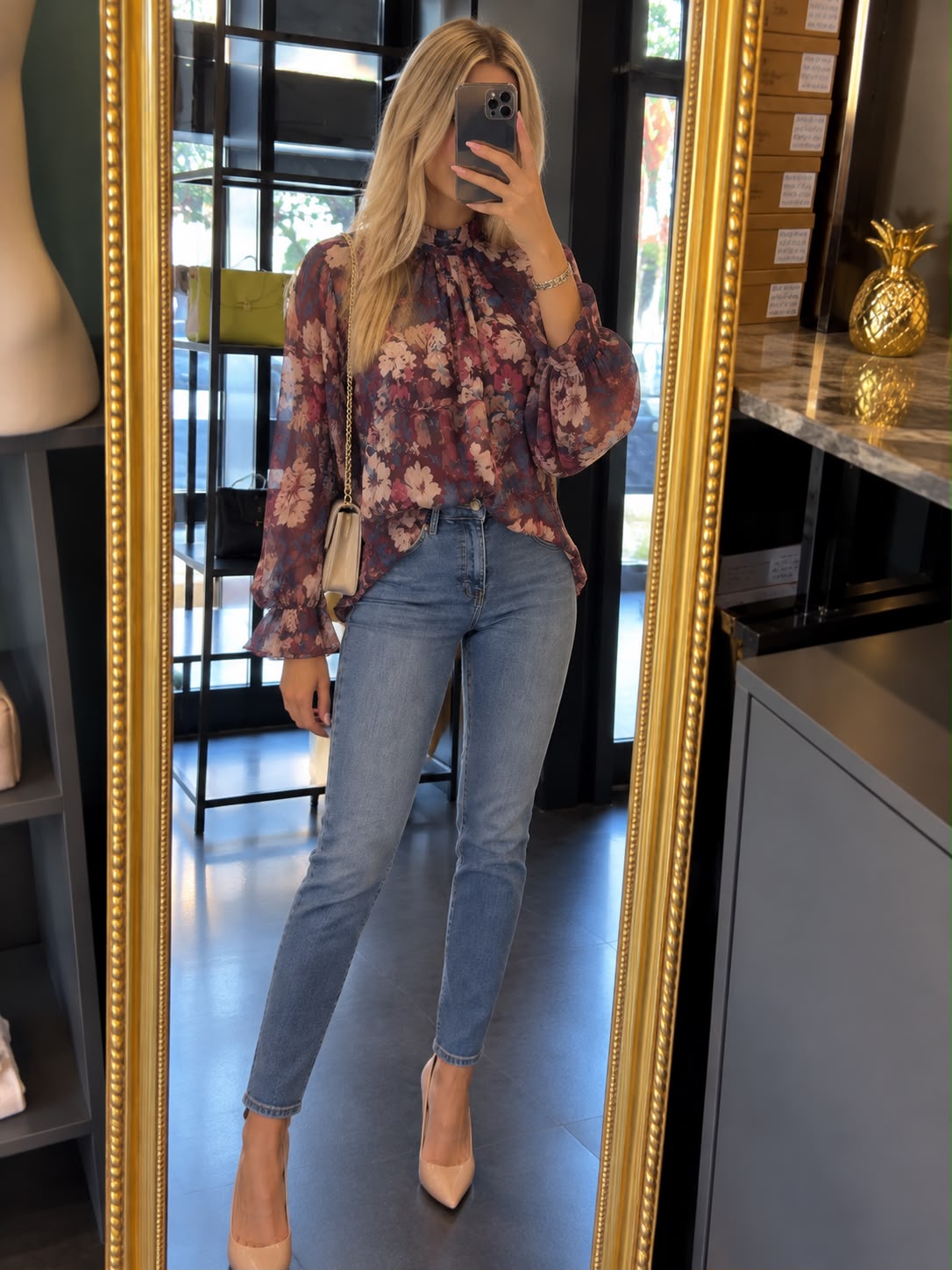 Camicia con corsaro fantasia flowers