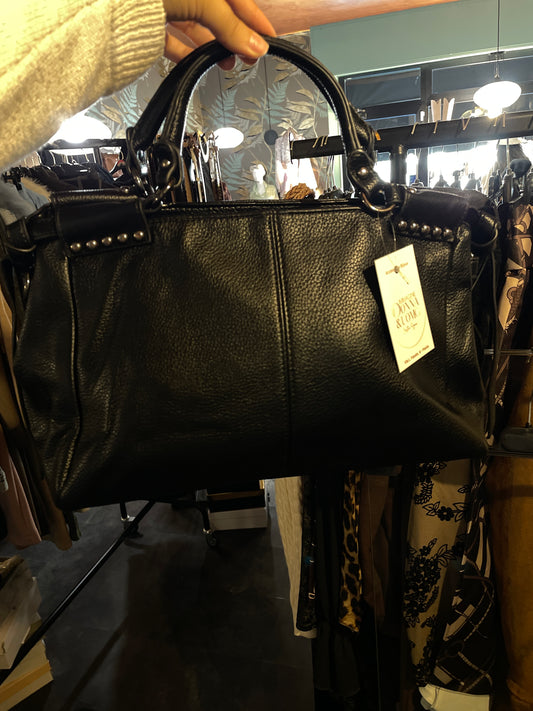 Borsa nera ecopelle
