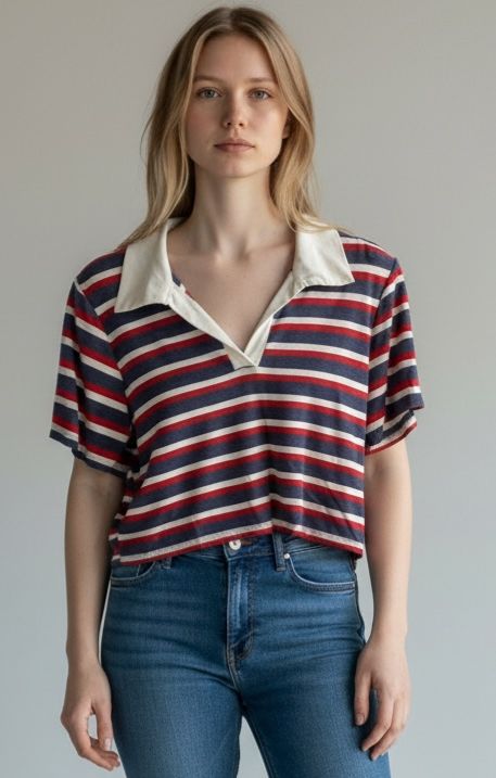T-shirt con colletto