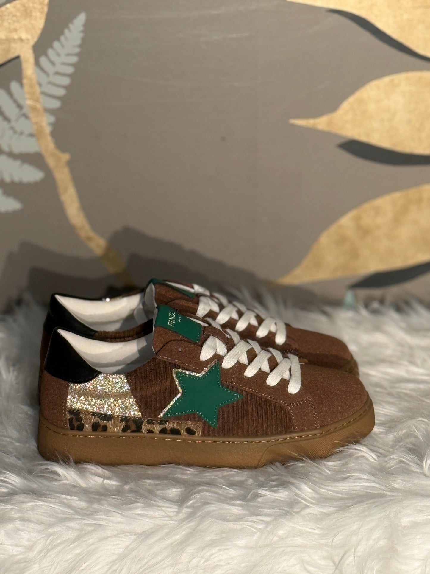 Sneackers mod golden     marrone