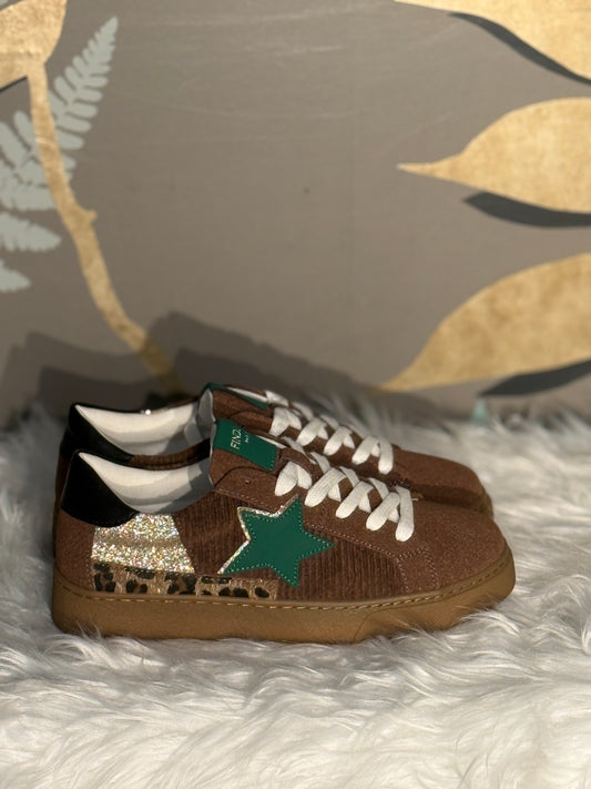 Sneackers mod golden     marrone