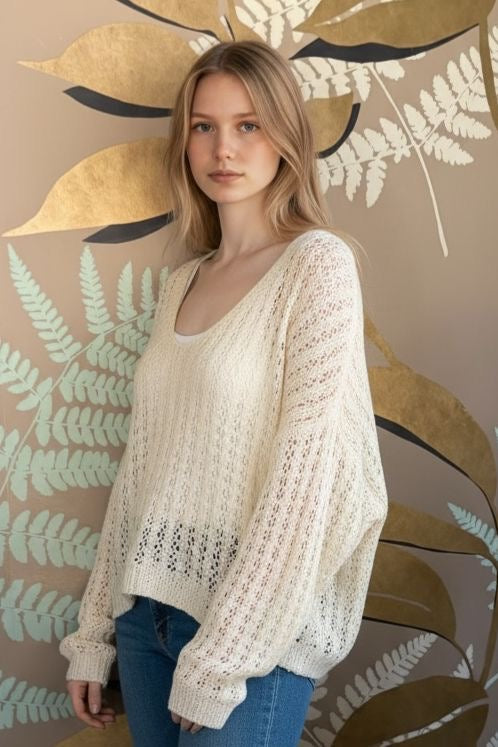 Maglione traforato