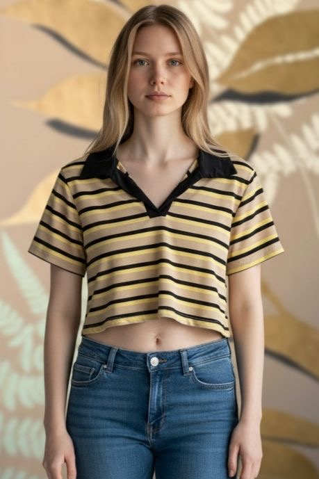 T-shirt con colletto