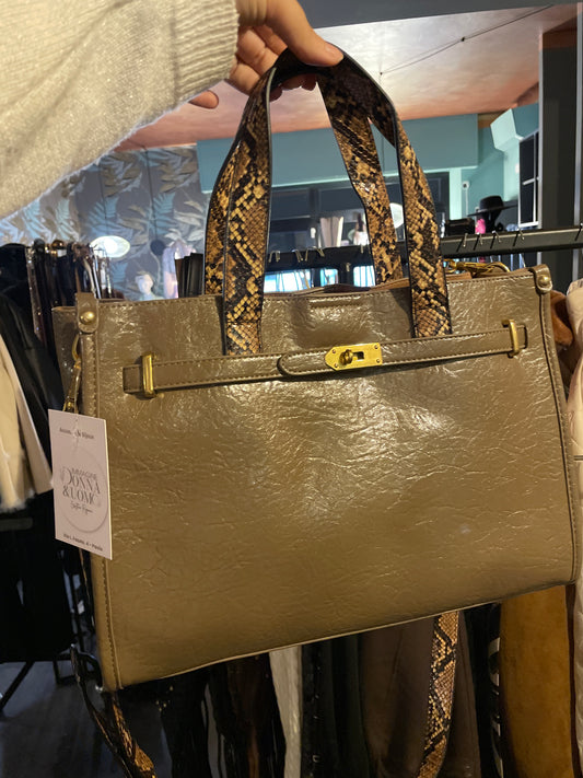 Borsa mod hermes dettagli leopardati