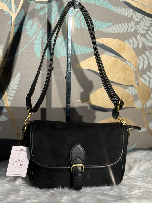 Borsa camoscio nera