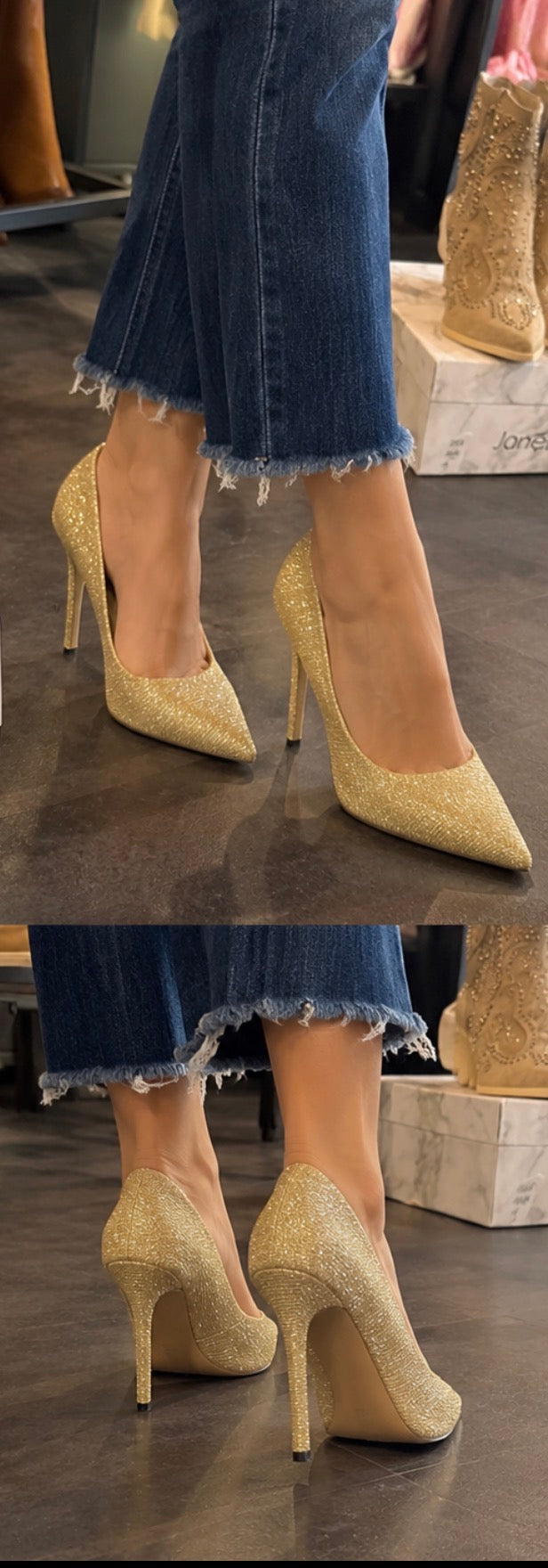 Décolletè nuove 26 silver e gold