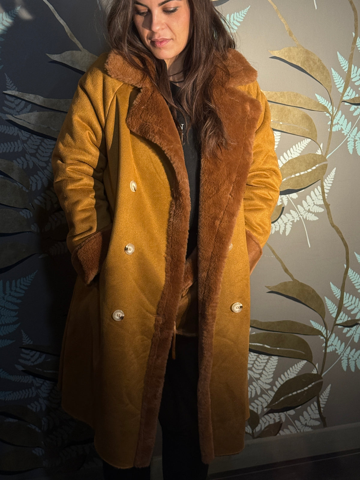 Cappotto montone e ecopelliccia