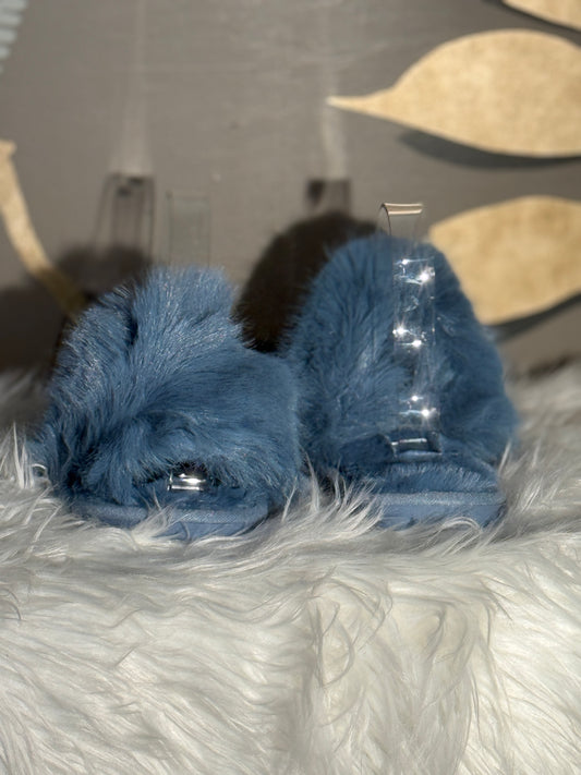 Ciabatte pelo Classic azzurro