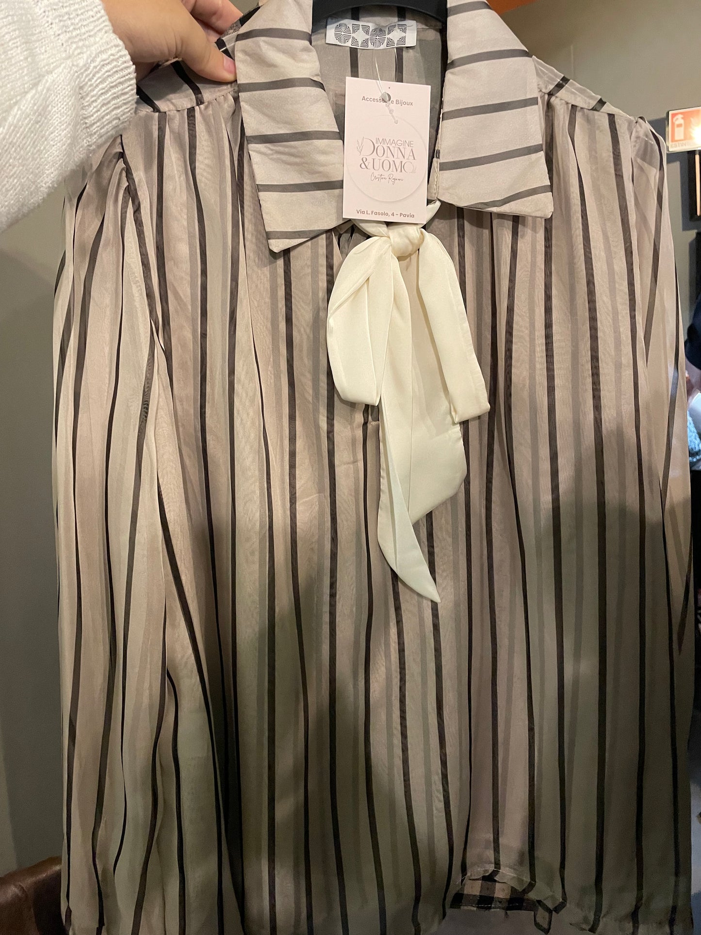 Camicia con fiocco