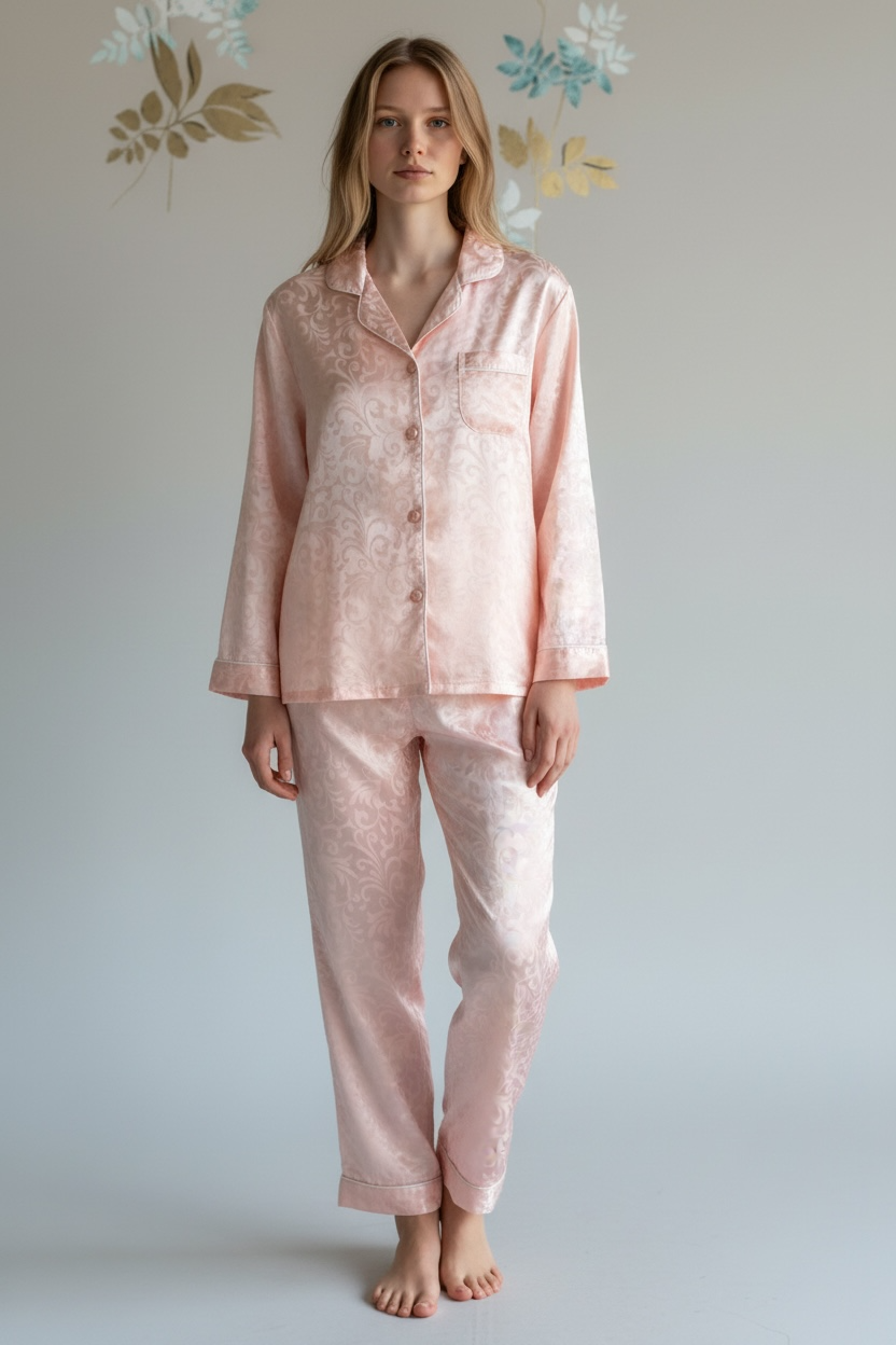 Pigiami rosa gigli