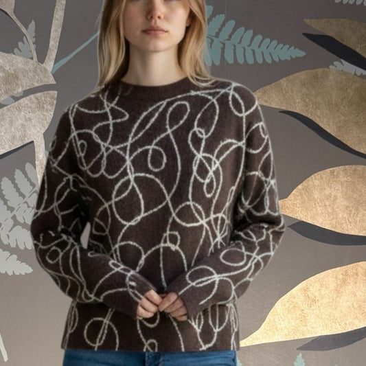 Maglione lana fantasia