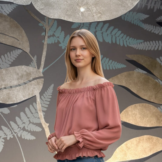 Blusa fondo arricciato