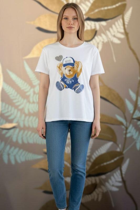 T-shirt orsetto NYC