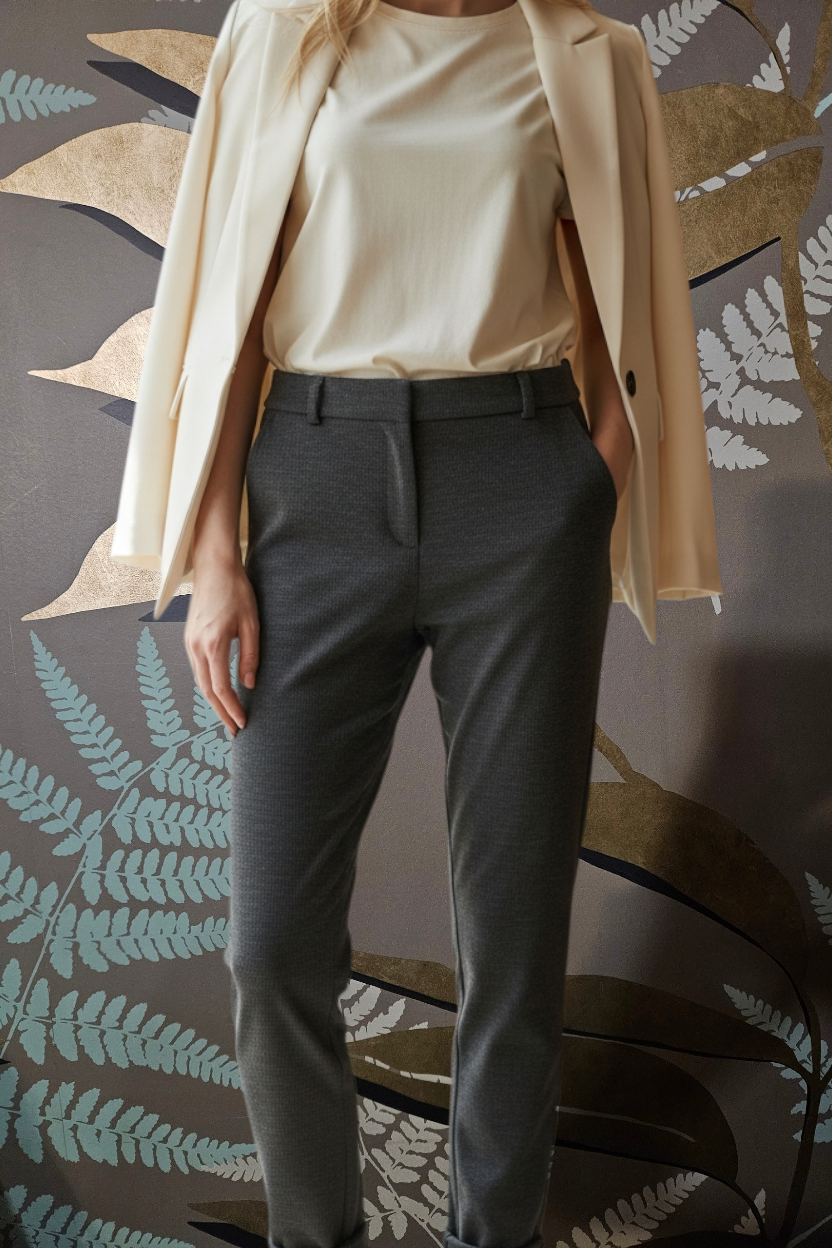 Pantalone skinny velluto