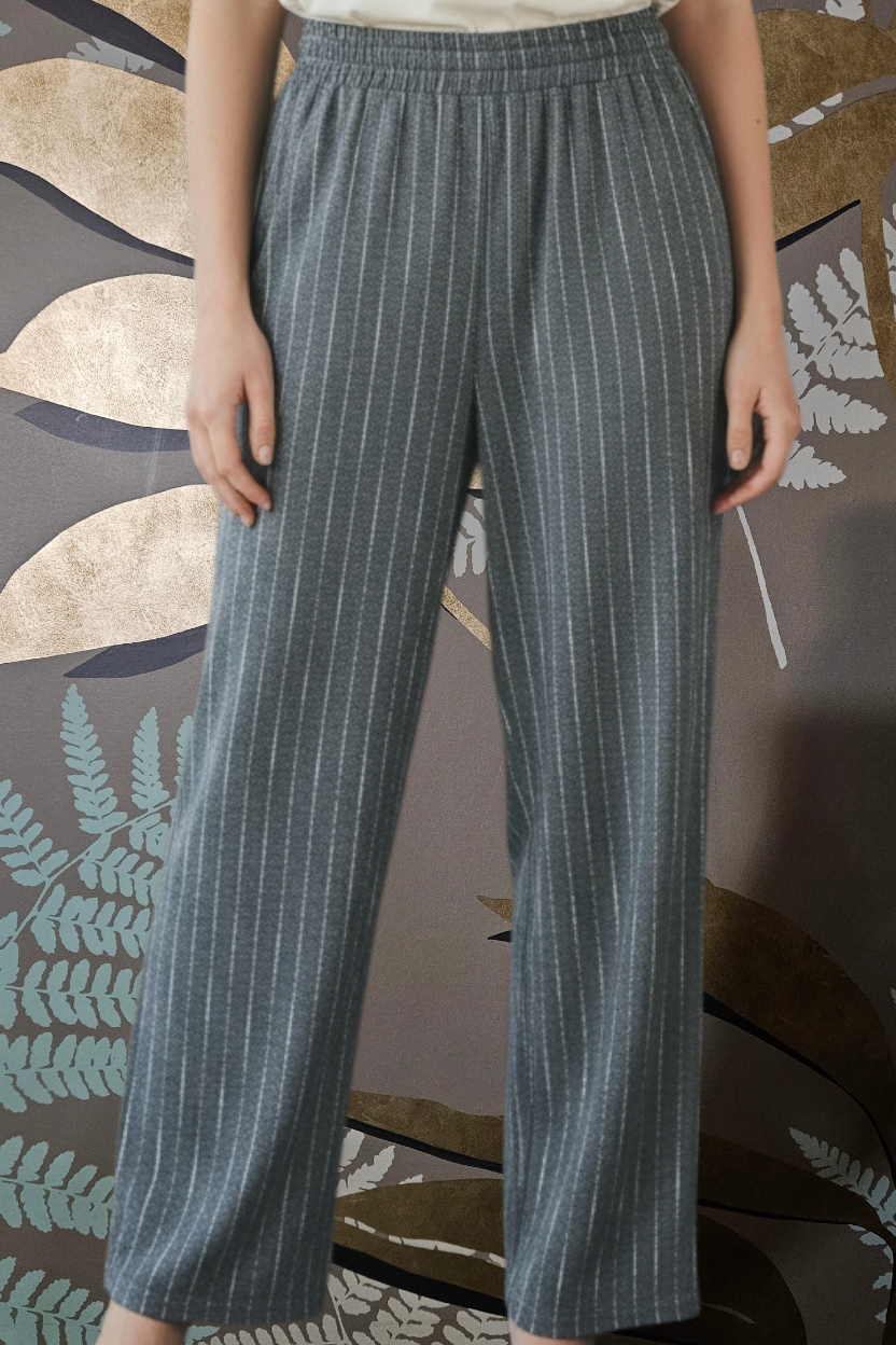Pantalone gamba larga con elestico