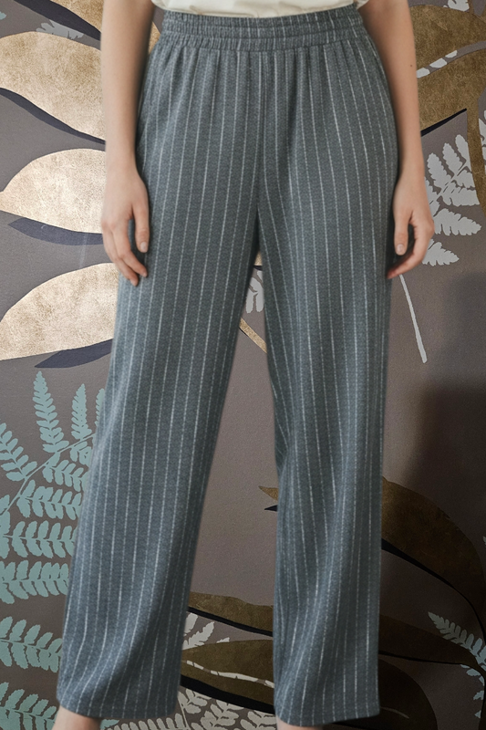 Pantalone gamba larga con elestico