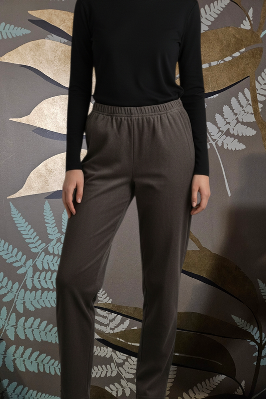 Pantalone skinny velluto